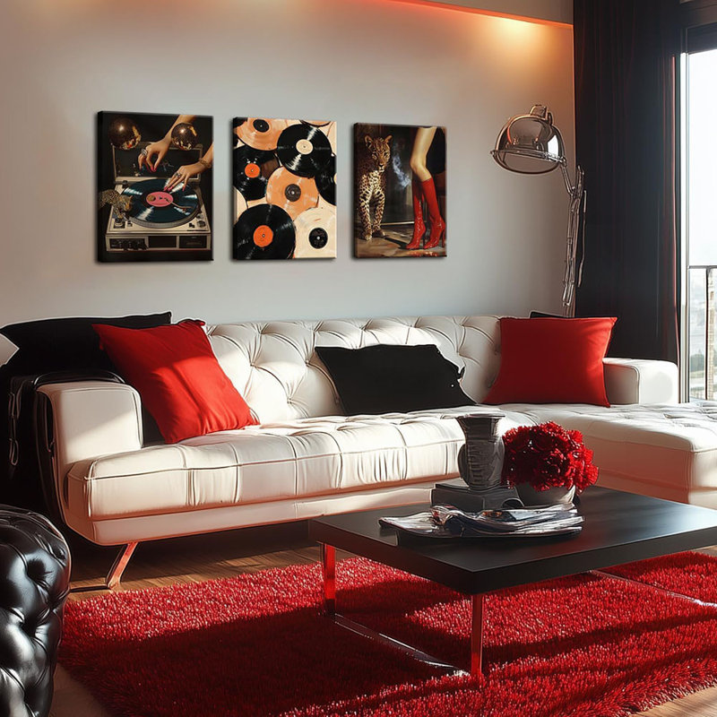 3 Piece Wrapped Canvas Print, 40cm H x 30cm W