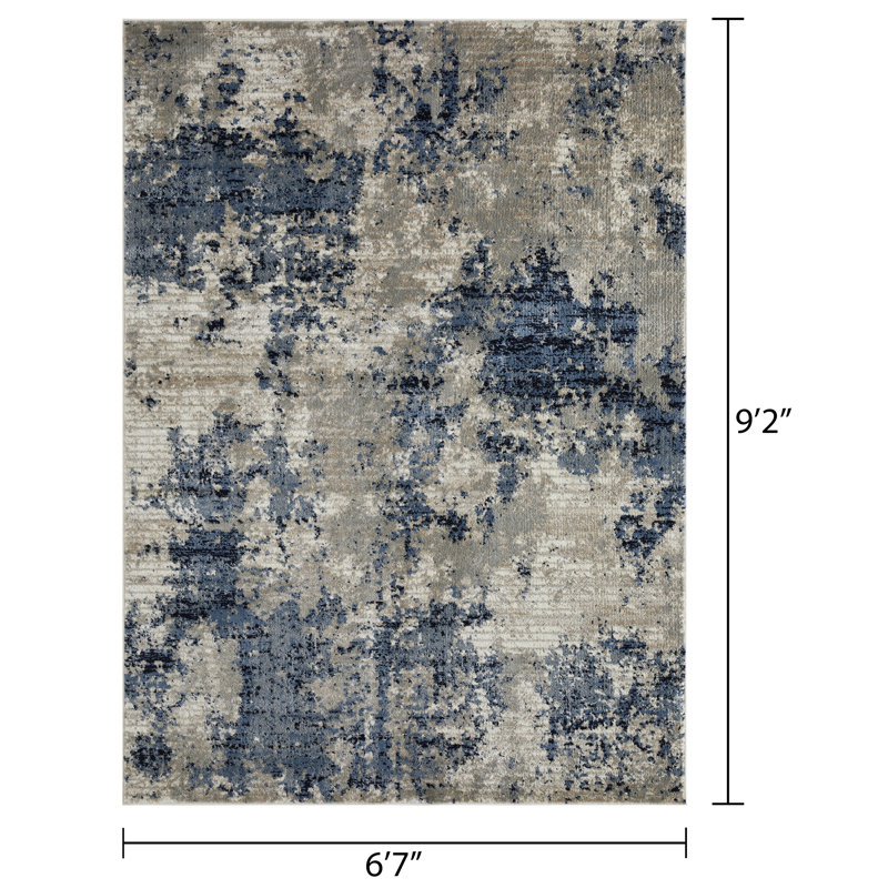 CELENA ALIMON BLUE, Rectangle 6' x 9'