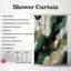 Oil Shades - Rideau de douche Premium-599471588