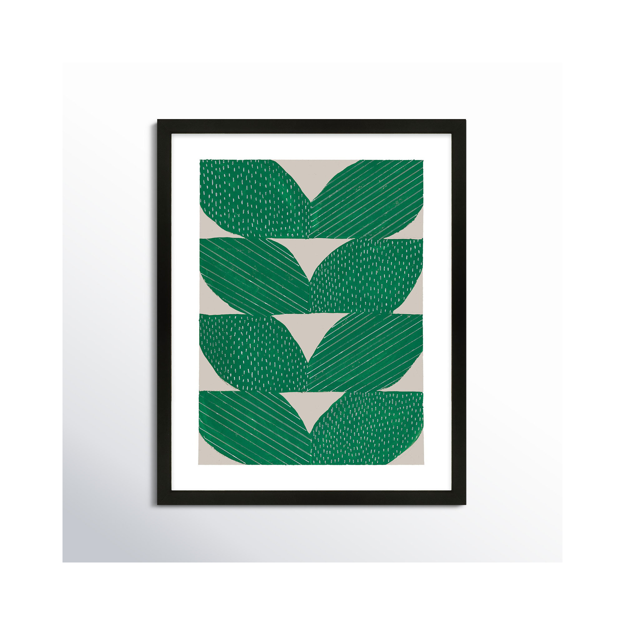 Chevron by Andrea Stokes, Black, 50" H x 40" W x 1.25" D