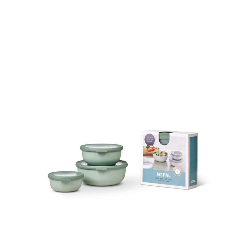 Ensemble de 6 bols Cirqula Shallow Bowl, Vert