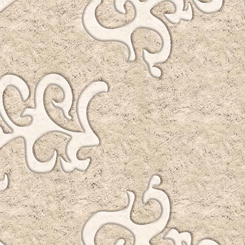 Elegant Hall Carpet (31.5 x 59.1 inches), Beige & Gold, 100% Polyester, 1200 g/m² | Non-Slip Leather Sole, 0.16 in Sponge Height | Antibacterial, Anti-Allergic, Machine Washable, Easy to Clean Fabric