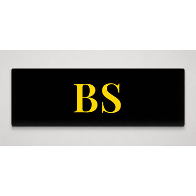 Drapeau des Bahamas, monogramme de diamant de luxe - bleu noir jaune - art mural sur toile panoramique