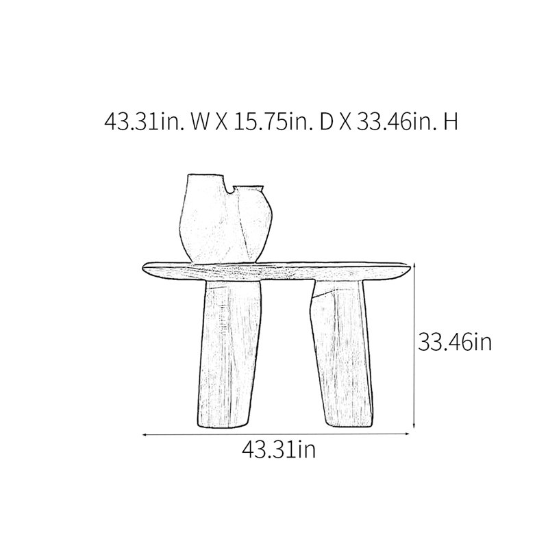 Philibert, H 33,46 po x l 43,31 po x P 15,75 po