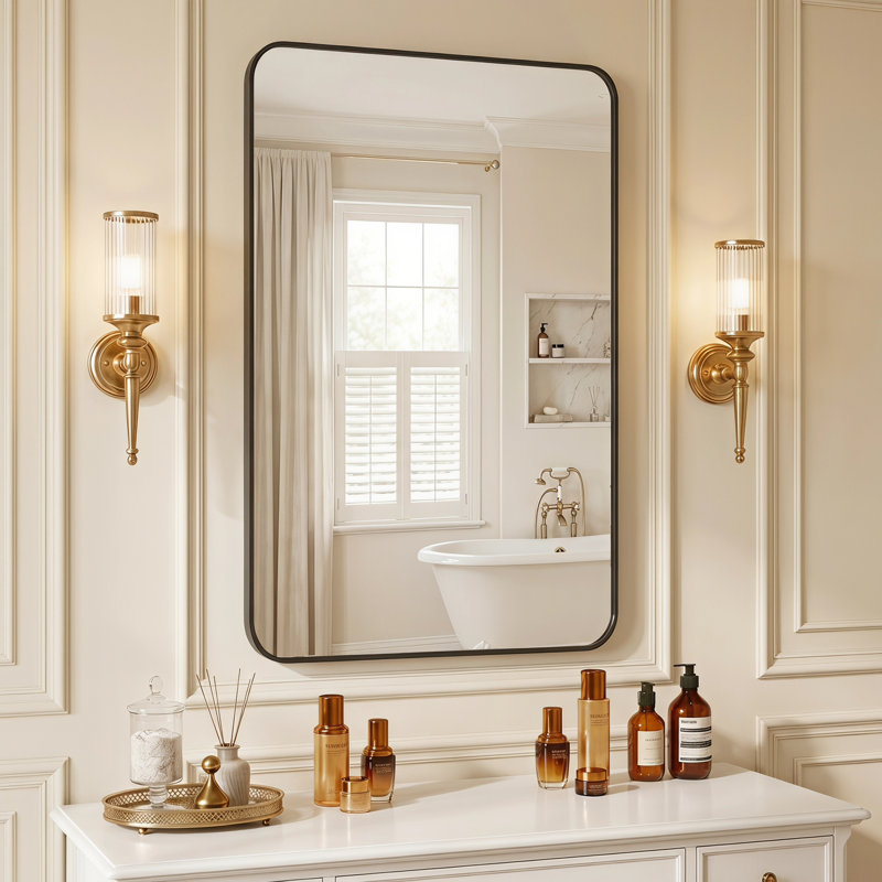 Miroir de salle de bain, 30''×48'', Noir