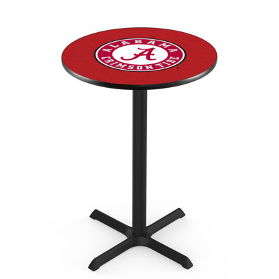 NCAA Round Metal Base Dining Table