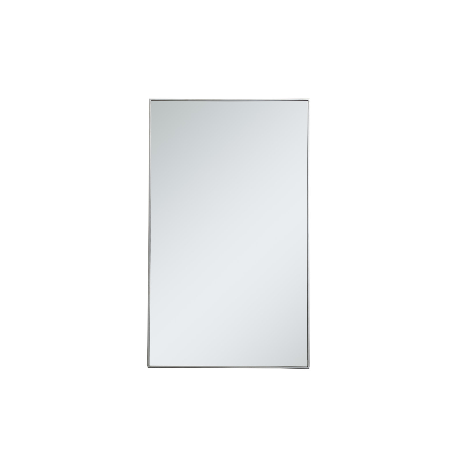Sabine Metal Rectangle Wall Mirror, 60" x 36", Silver
