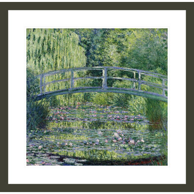The Waterlily Pond: Green Harmony (Le Bassin aux nympheas: harmonie verte) par Claude Monet, impression giclée encadrée