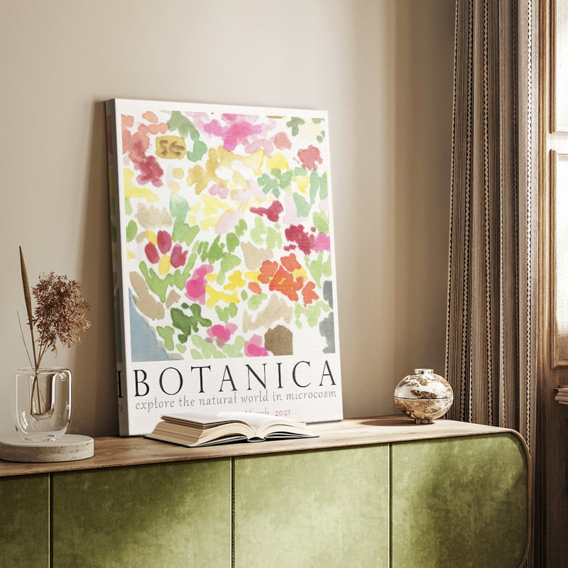 Botanica, affiche d'exposition I - galerie Cavas sur mesure, H 18 po x l 12 po