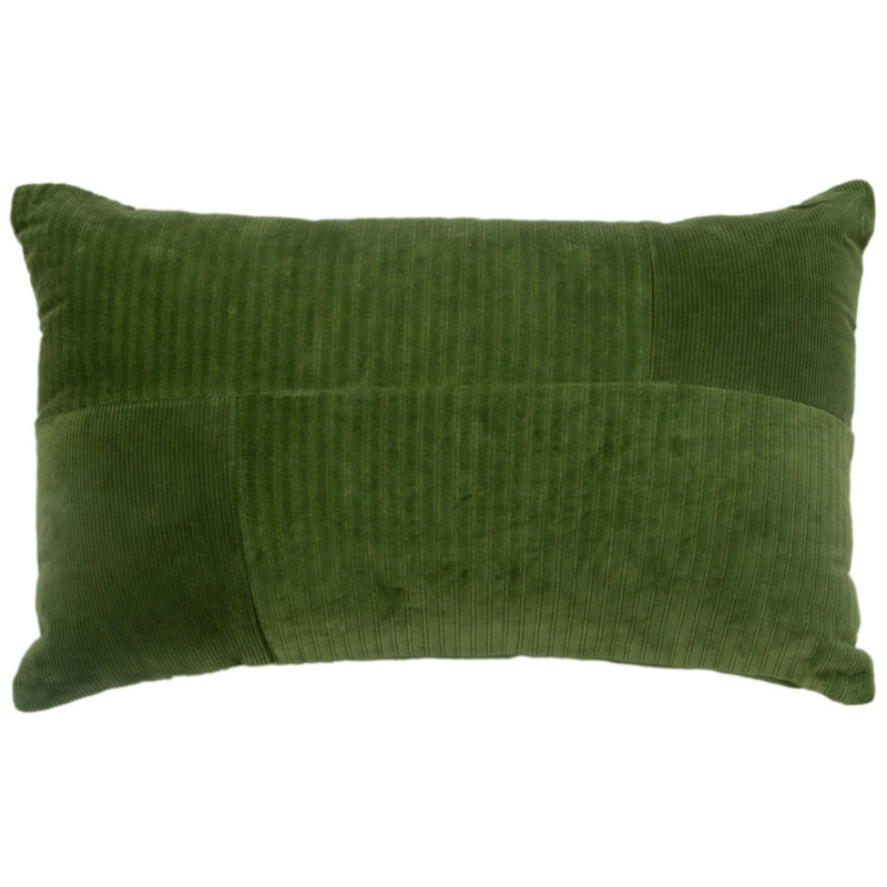 Housse et insert de coussin rectangulaire en coton Berkley, Vert