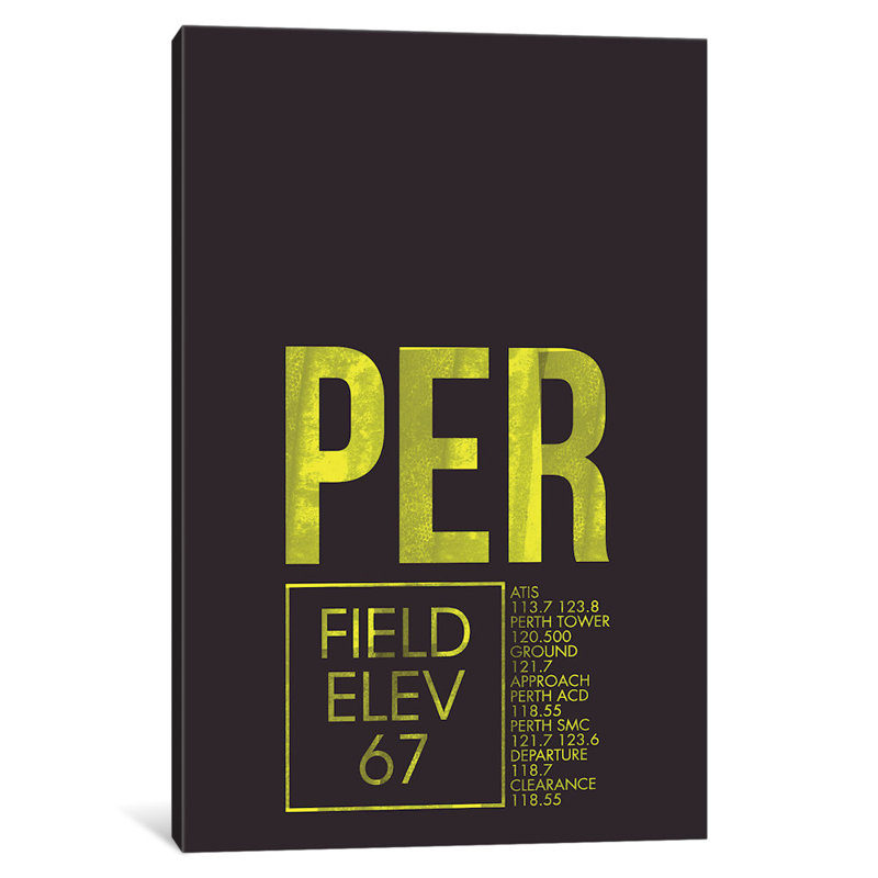 « perth », art textuel sur toile air control series, H 60 po x l 40po x P 1,5 po, Pas de tapis, Toile tendue