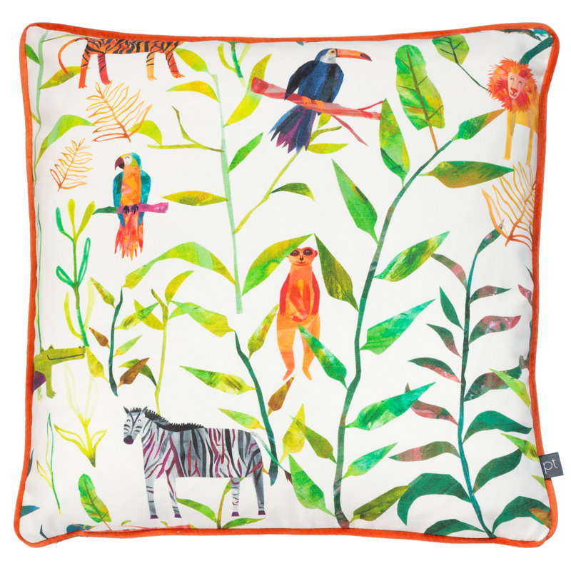 Formeka Floral Square Throw Pillow Cover