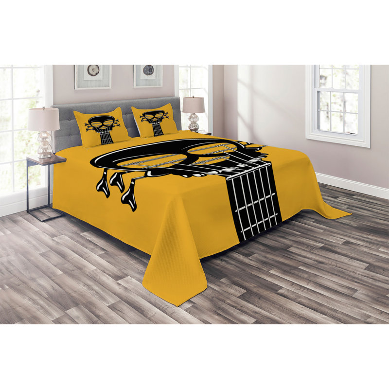 Polyester Coverlet, King Bedspread + 2 Shams