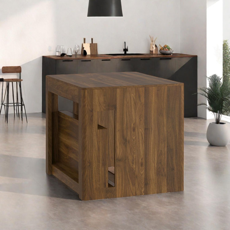 Table de salle à manger extensible pliable, console rectangulaire extensible pour la cuisine, la salle à manger ou le bureau