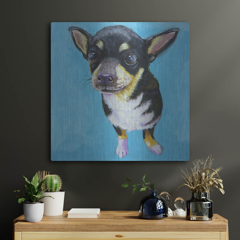 Winston Porter «Rachel's Dog» par Lucia Stewart, art mural en métal, H 24 po x l 24 po