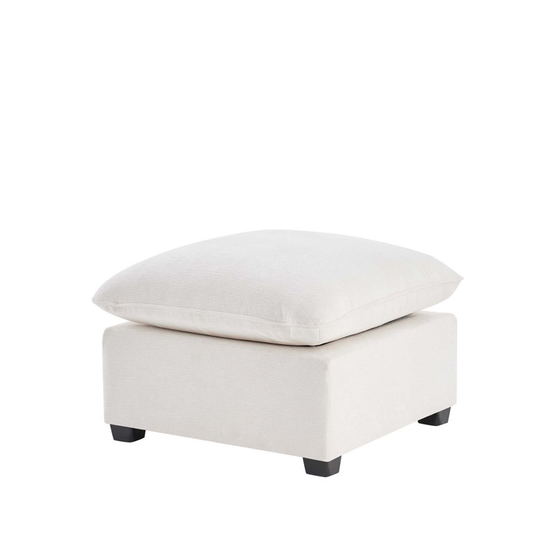 Module de repose-pieds 26 po x 26 po pour canapé modulaire modulaire, siège large, chenille, 2 couleurs (seulement 1 siège)
