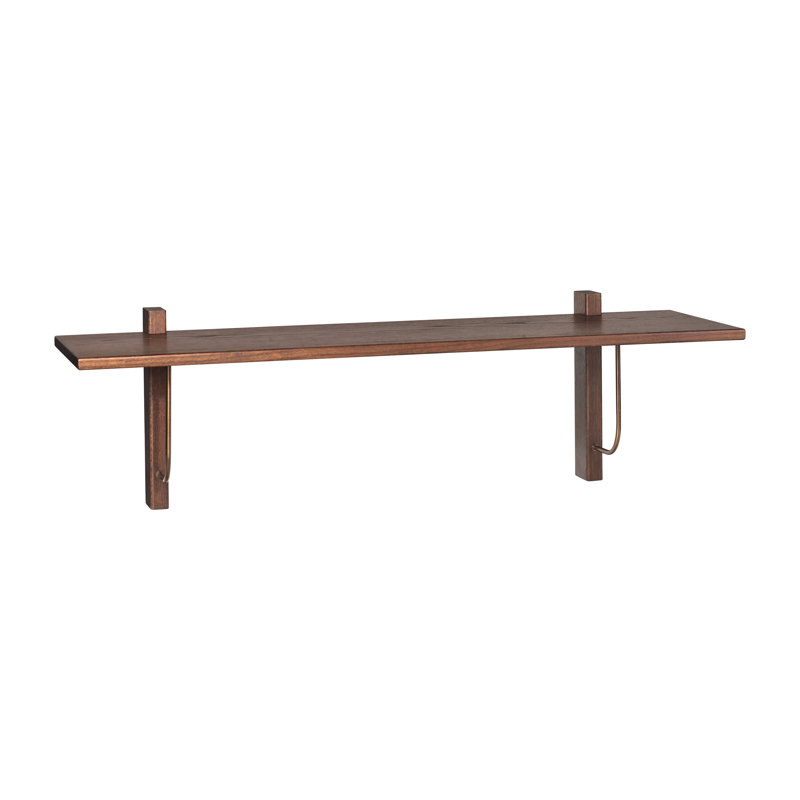 Corbel Shelf, Long, Dark Stained Oak
