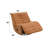 Talmon Orange Synthenic Leather Glider Recliner With Swivel