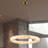 Norri - 1-Light Chandelier - Brushed Brass - 19"W-62334125