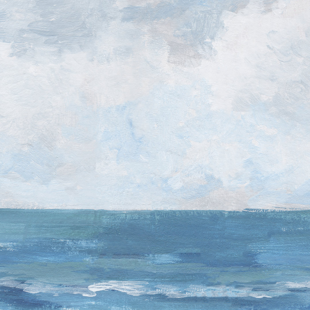 The Great Blue Sea - Wrapped Canvas Painting Print