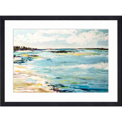 Beach Surf III Painting by Karen Fields