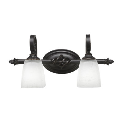 Barre d'éclairage de salle de bain 2 lumières Eleganté