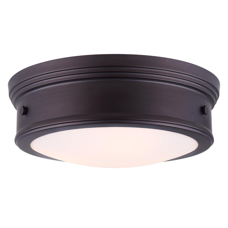 Cummingham Glass Flush Mount, Oil Rubbed Bronze