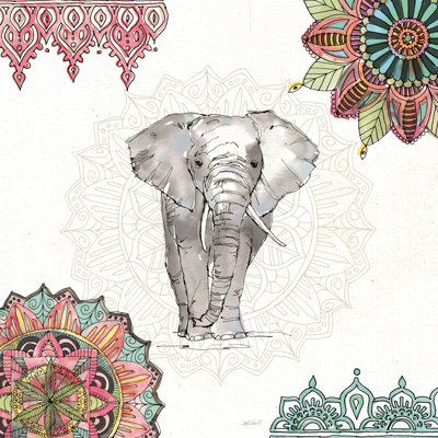 Mandala Morning IV by Anne Tavoletti - No Frame Print on Canvas