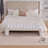 69.7"Wide Modern Style Upholstered Design Armless Bed Bench, Channel Tufted Couch Daybed Chaise, Chenille Fabric Upholstered Ottoman Foot Stool-1935763577