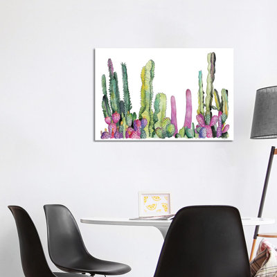 Cactus Fields 1 Piece Wrapped Canvas Painting