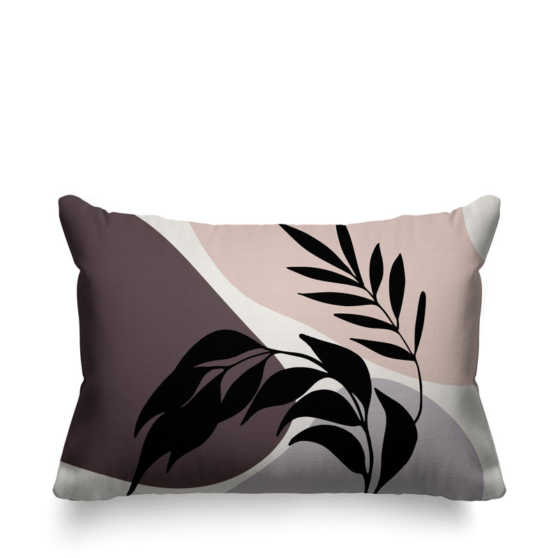 Coussin décoratif intérieur / extérieur Boho, Mauve