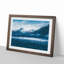 Snow Covered Mountains in Abstract - Picture Frame Graphic Art Print-55725746-55725743