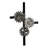 Gear Wall Art-Antique Crome/Textured Bronze