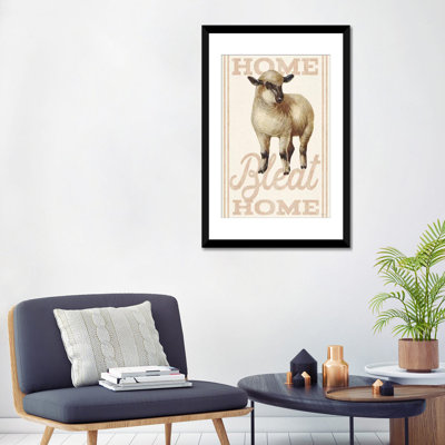«Home Bleat Home», reproduction d'impression sur toile tendue