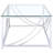 Sleek Modern Two-Piece Tempered Glass Coffee Table Set