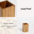 Wood Acacia Bath Tumbler Cup Toothbrush Holder