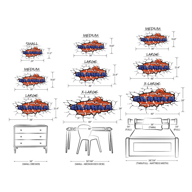 12 x 5,5 Xsmall Sports Trinx, H 12 po x l 5,5 po