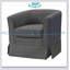 Chaise d'appoint en tissu gris-1023772082