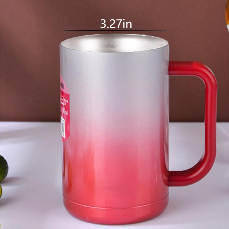 11.8 oz Coffee Mug, Vacuum Insulated Camping Mug with Lid, Double Wall  Stainless Steel Travel Tumbler Cup, Coffee Thermos Outdoor