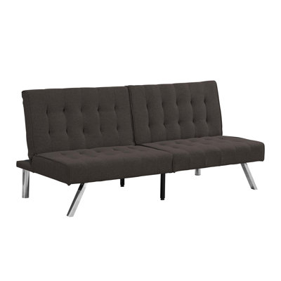 Versatile Futon Sofa Bed with Stainless Steel Legs for All Occasions