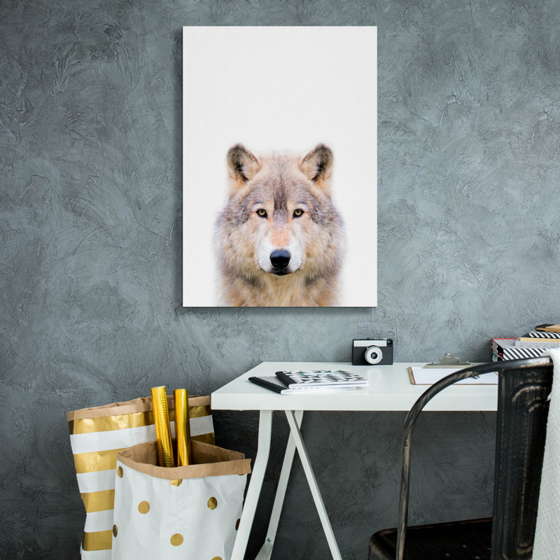 " Wolf " by Tai Prints, 26" H x 18" W x 0.75" D