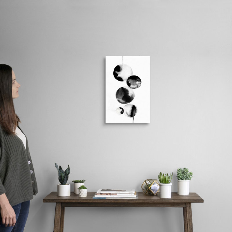 Reproduction d’art sur toile, "gouttes Bubbles I" par PI studio, Toile tendue, H 18 po x l 12 po x P 1,25 po