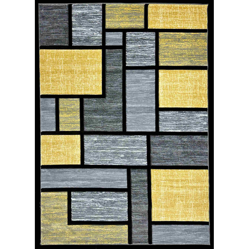 Mccampbell Abstract Indoor Rug, Rectangle 2'7" x 4'