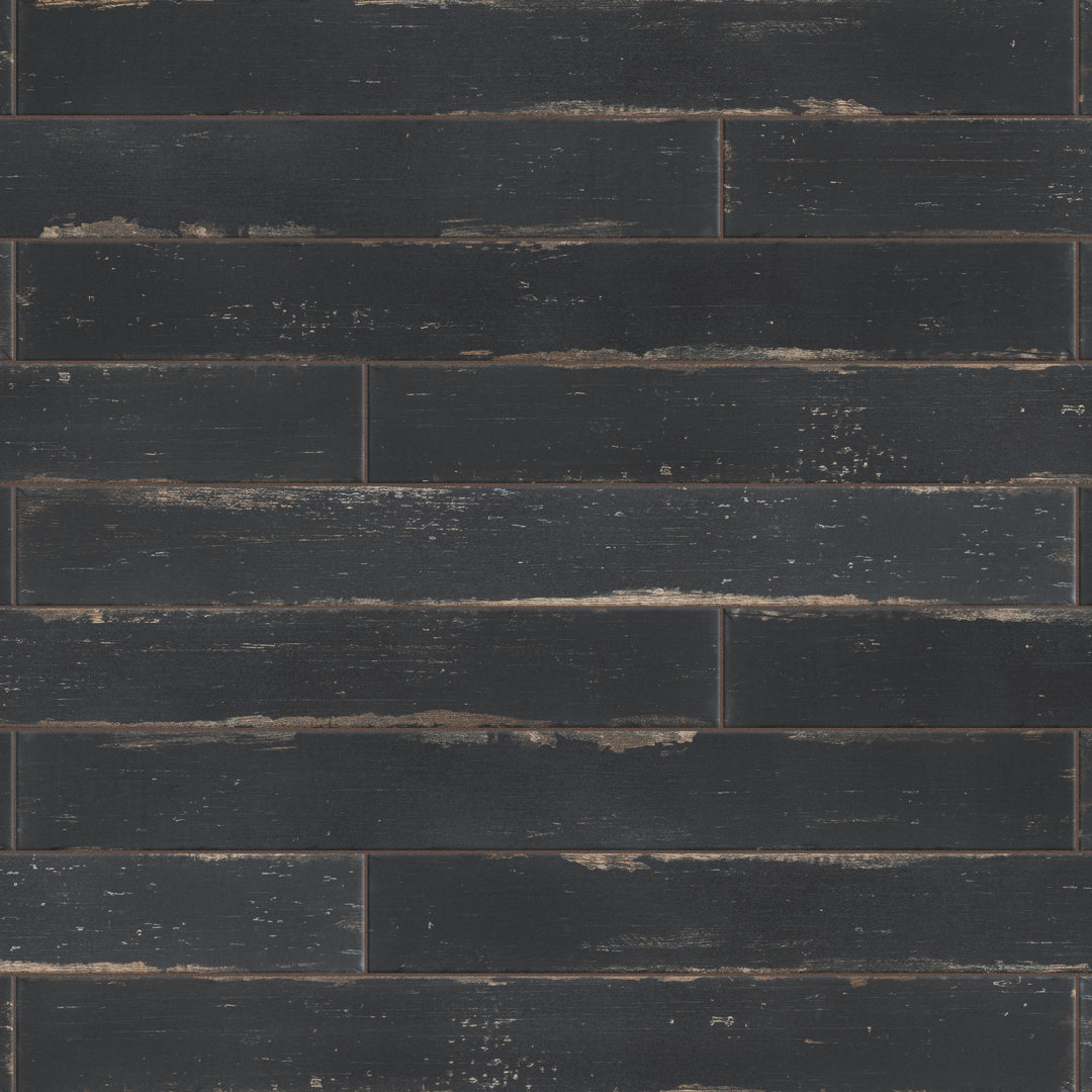 Retro 3" x 24" Porcelain Wood Look Wall & Floor Tile Merola Tile 