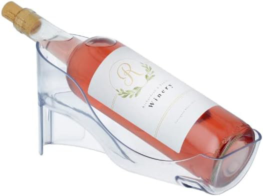Elegant Wine Storage, Organizer For Opened Bottles In Fridge Or Table-Top. Wine Rack For Standard Size And Large 1.5L Wine Bottles