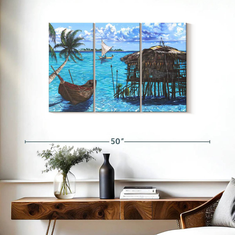Rêves des Caraïbes tropicales, H 24 po x l 38 po