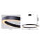 Lustre halo 1 lumière DEL noir mat-24136333