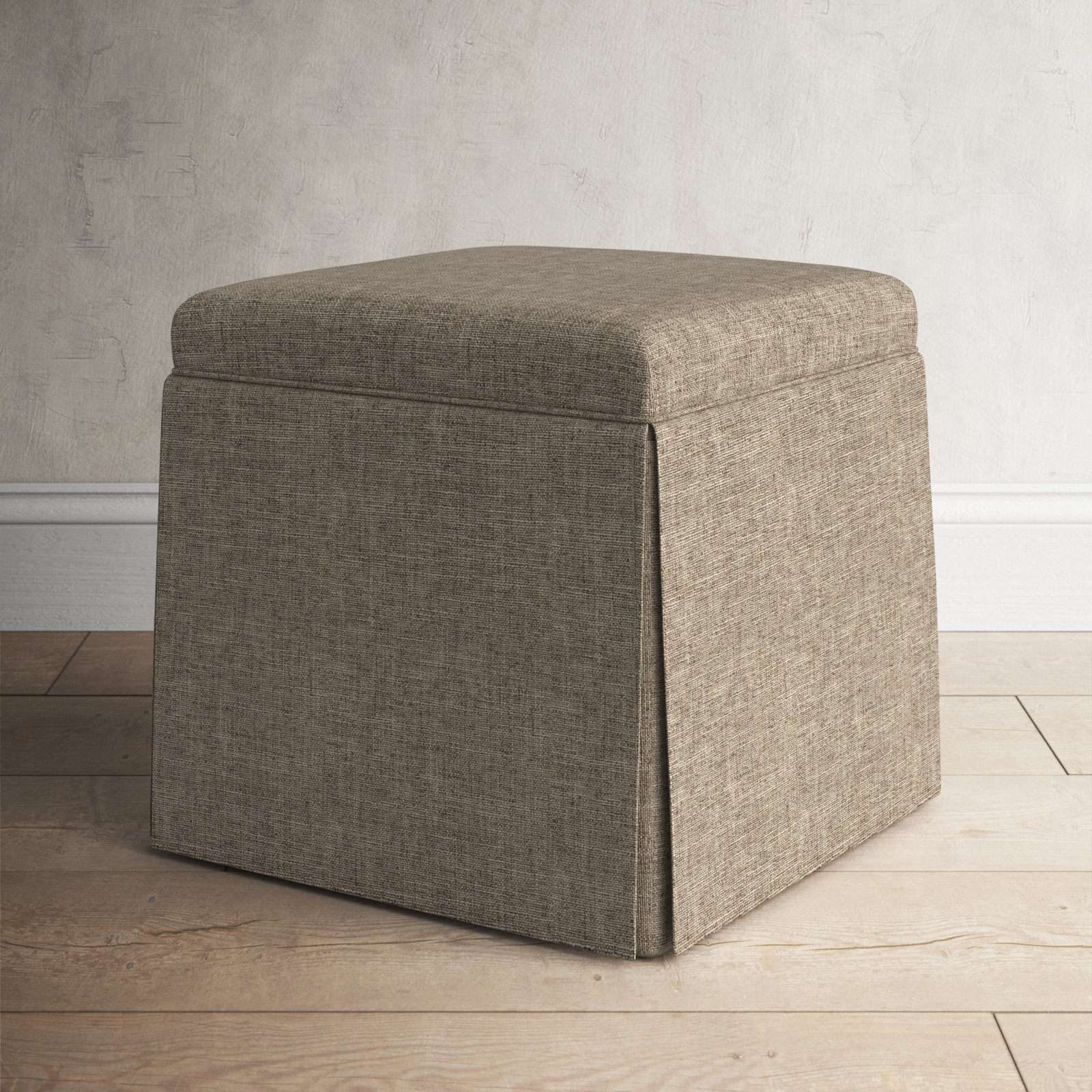 Bash 20" Ottoman, Tan Polyester Blend