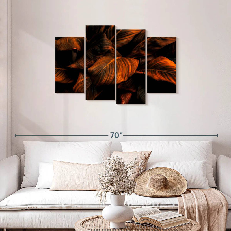 Harnek Bronze Toned Leaves