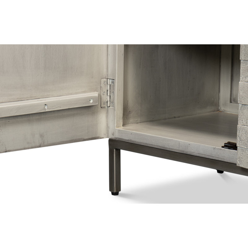 Cubist 79'' W Solid Wood Sideboard